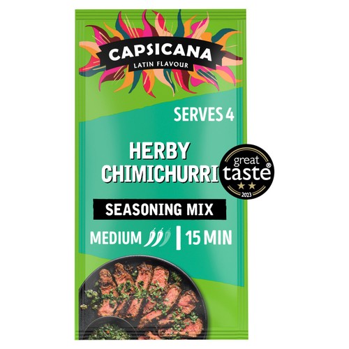 Capsicana Argentinian Sizzling Steak Seasoning Medium Spice Mix 28g