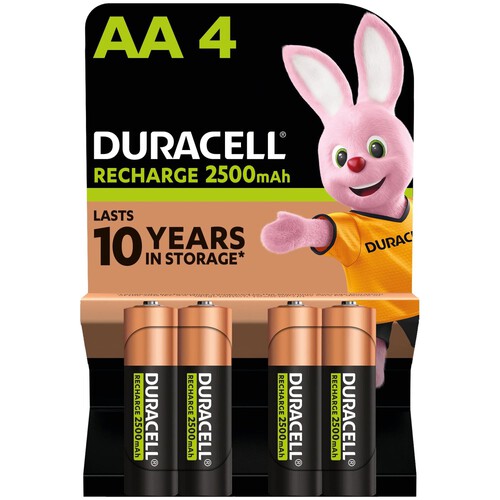 Duracell Rechargeable AA 2500mAh Batteries