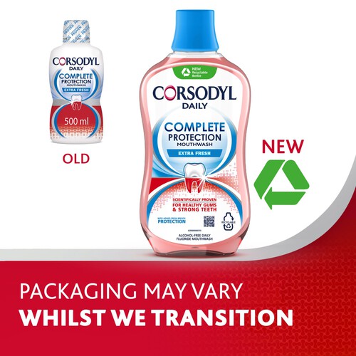 Corsodyl Daily Complete Protection Gum Care Alcohol Free Mouthwash