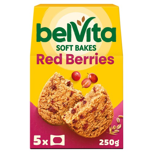 BelVita Breakfast Biscuits Soft Bakes Red Berries 5 Pack