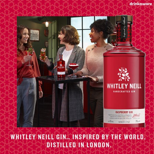 Whitley Neill Handcrafted Dry Gin Raspberry Gin (Abv 43%)