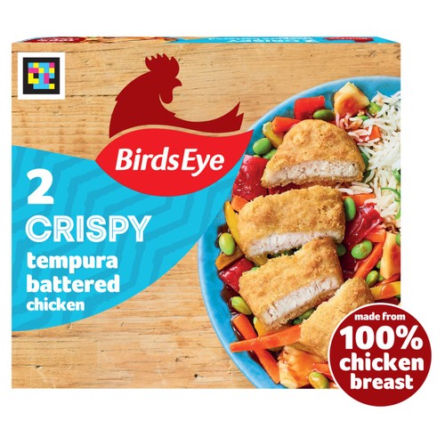 Birds Eye 2 Crispy Tempura Battered Chicken Breast Steaks 170g