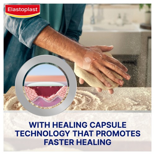 Elastoplast Second Skin Protection Faster Healing Plasters 6 Pack