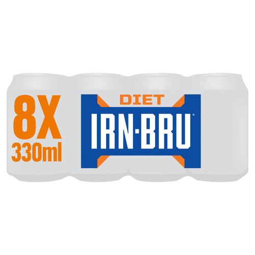 DIET IRN-BRU Soft Drink Can Multipack 8x330ml