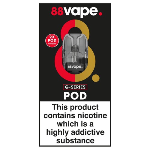 88Vape G-Series Replacement Pod 2ml 2 Pack