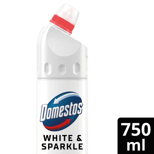 Domestos Bleach White & Sparkle Toilet Cleaner 750ml