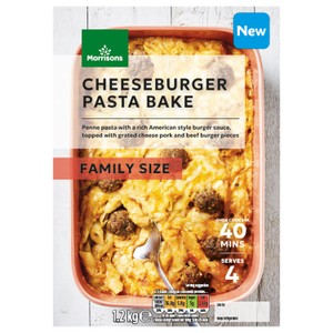 Morrisons Cheese Burger Pasta Bake Family Size 1.2kg