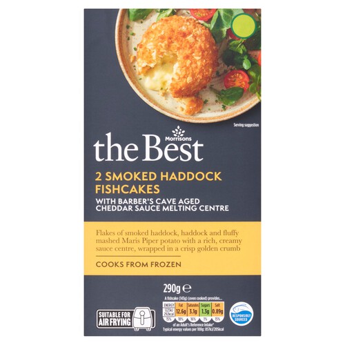 Morrisons The Best Smoked Haddock & Cheddar Fishcakes