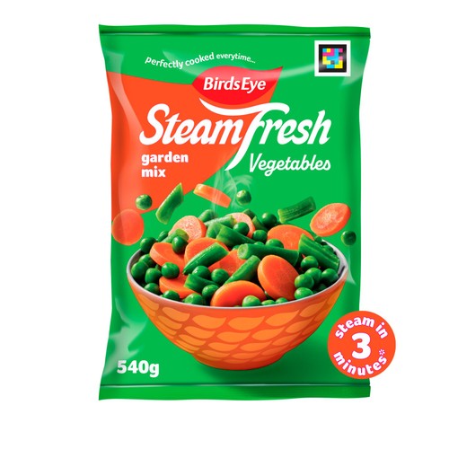 Birds Eye Steamfresh 4 Garden Mix Steam Bags 540g