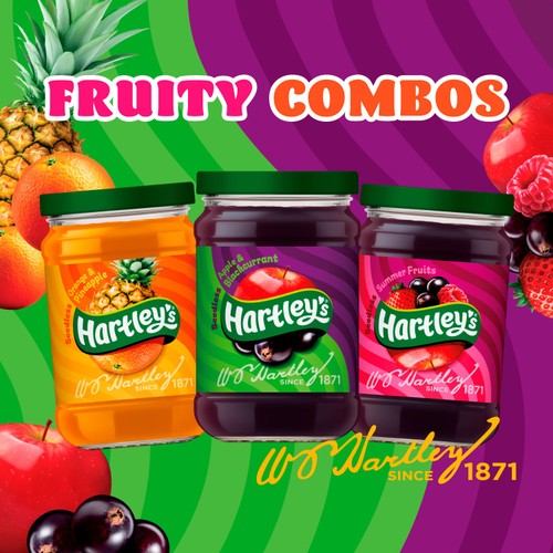 Hartley's Fruity Combos Pineapple & Orange Jam 300g