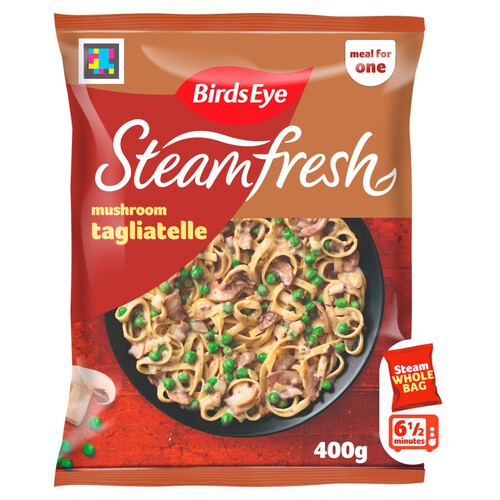 Birds Eye Steamfresh Mushroom Tagliatelle with a Creamy Sauce Meal For 1