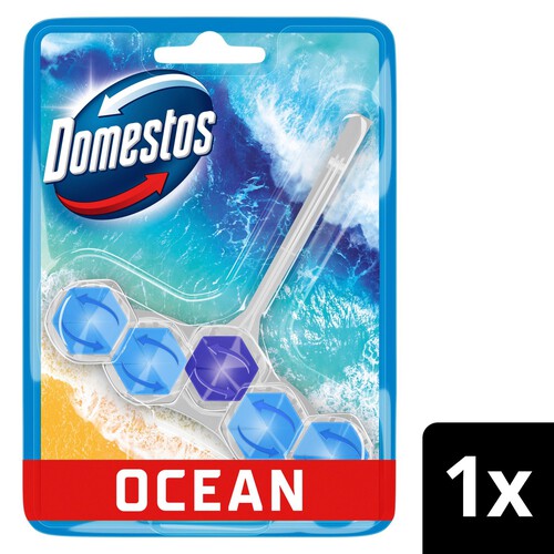 Domestos Power 5 Ocean Toilet Rim Block