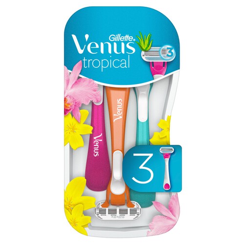 Venus Tropical Disposable Razors 3 Pack