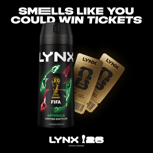 Lynx Africa Body Spray Deodorant Aerosol 150ml