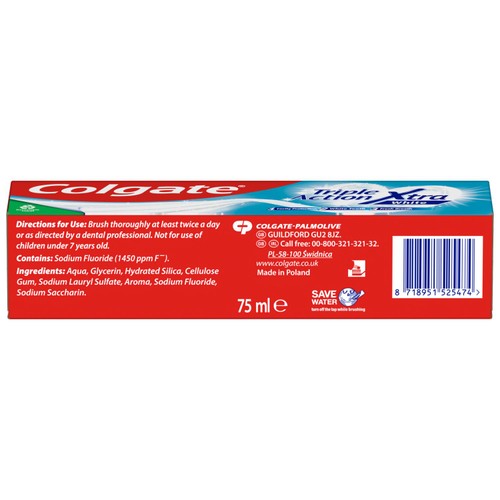 Colgate Triple Action Extra White Teeth Whitening Toothpaste