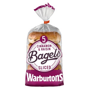 Warburtons Bagels Cinnamon & Raisin | Morrisons