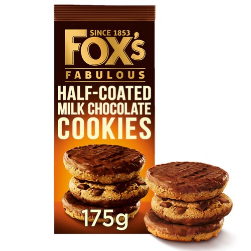 Fox's Biscuits Half Coated Milk Chocolate Cookie