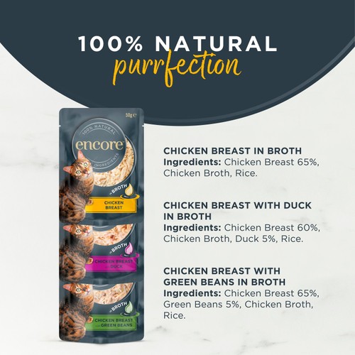 Encore Cat Pouches, Chicken Selection in Broth