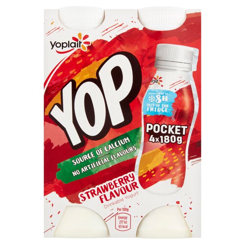 Yoplait Yop Strawberry Flavour Yogurt Drink 