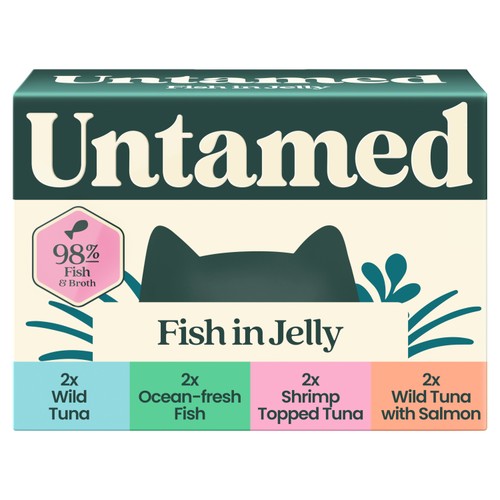 Untamed Fish Selection Box In Jelly Cat Food 6 x 75g
