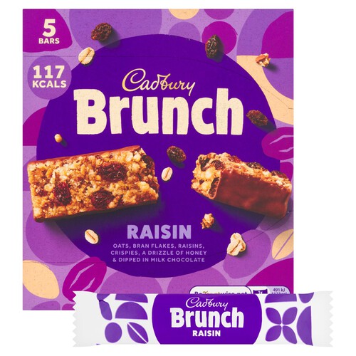 Cadbury Brunch Raisin Cereal Bars 