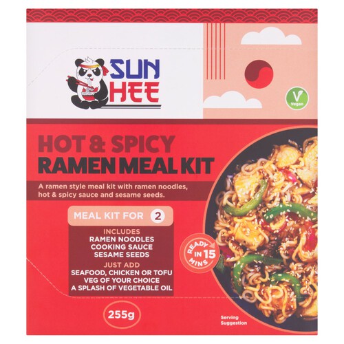 Sun Hee Hot & Spicy Ramen Meal Kit For 2 