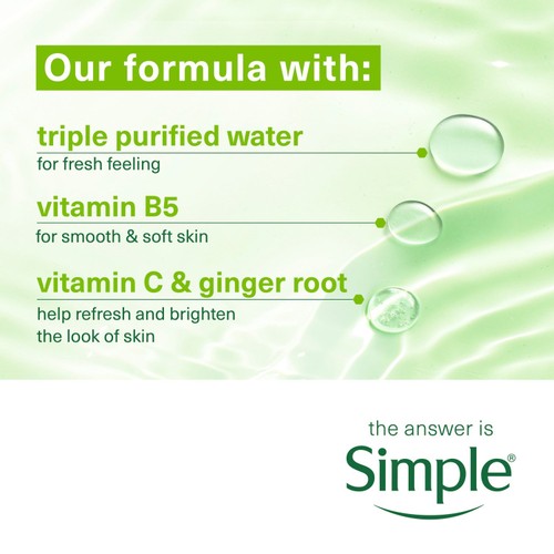 Simple Face Wipes Bio Instant Protect & Glow