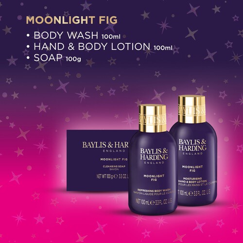 Baylis & Harding Moonlight Fig Make Me Sparkle Bathing Gift Set