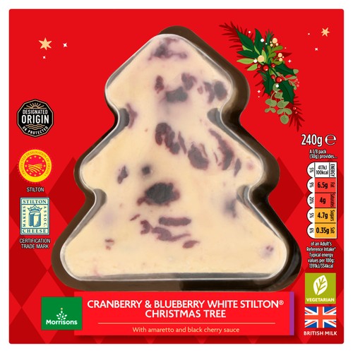 Morrisons Cranberry & Blueberry Stilton, Amaretto & Cherry Sauce 240g