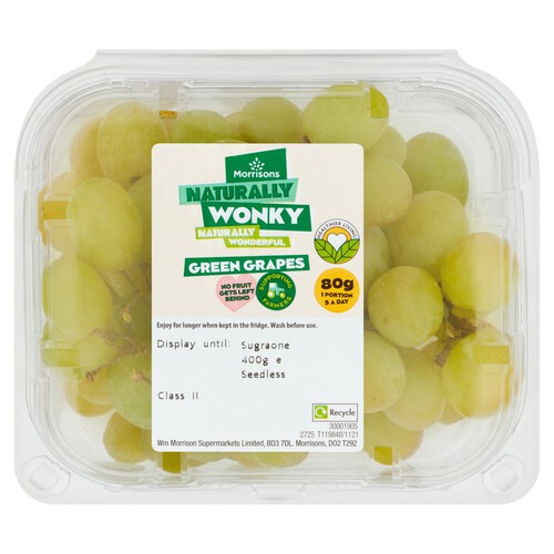 Morrisons Green Wonky Grapes 