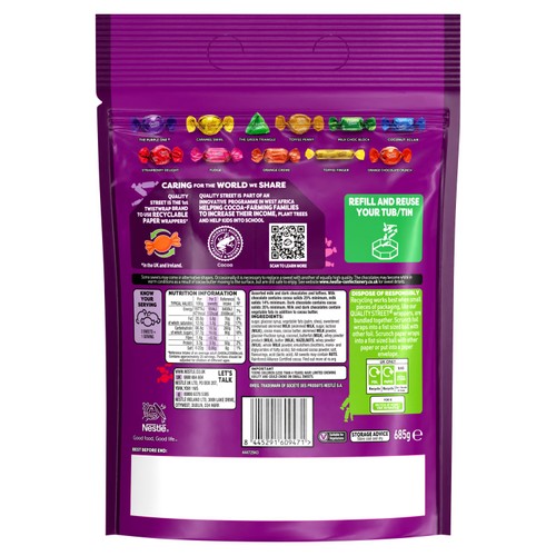 Quality Street Chocolate Refill Bag 685g