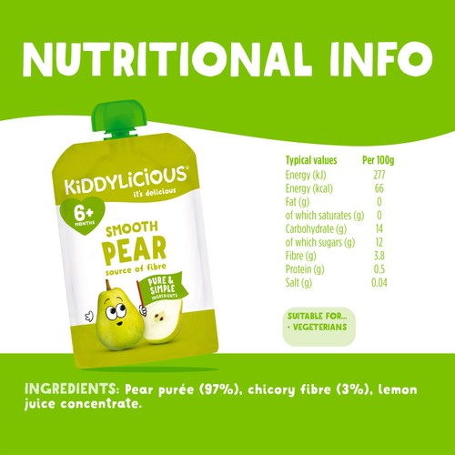 Kiddylicious Pears Pouch 
