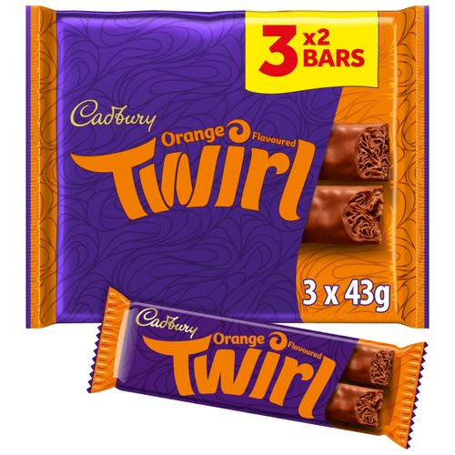 Cadbury Twirl Orange 3x43g Multipack