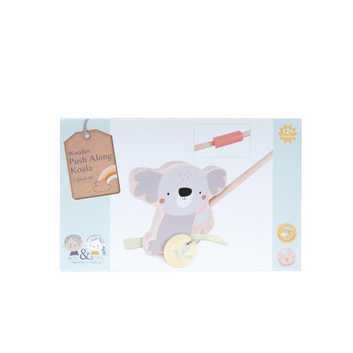 Ollie & Grace Wooden Push Along Koala