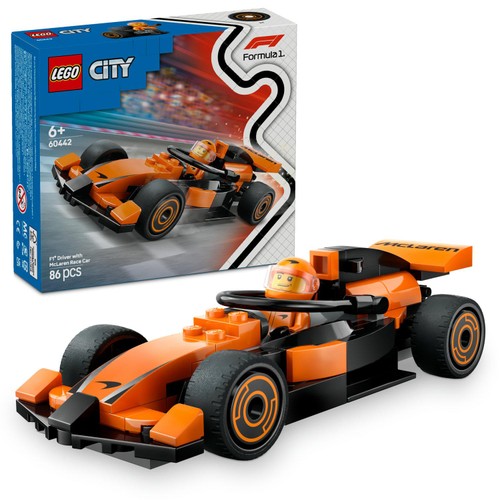 LEGO City F1 Driver with McLaren Race Car Toy 60442
