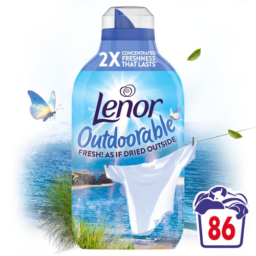 Lenor Outdoorable Fabric Conditioner Sea Breeze Stroll 86 Wash 1204ml 