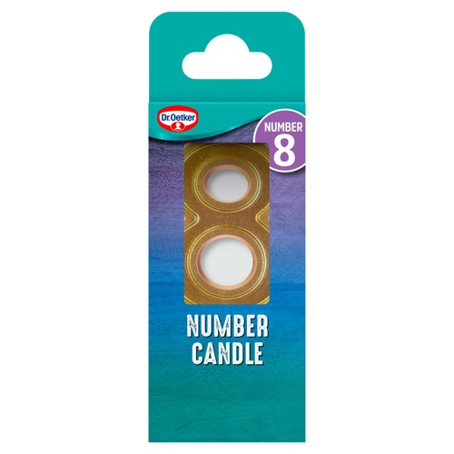 Dr. Oetker Number 8 Candle