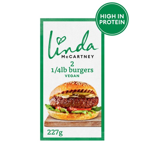 Linda McCartney's 2 Vegan Quarter Pounder 227g