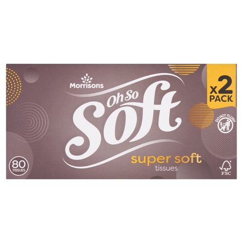 Morrisons Ultra Soft Regular Tissues 80 Sheets