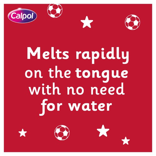 Calpol 6+ Years Sugar Free Strawberry Fastmelts Paracetamol