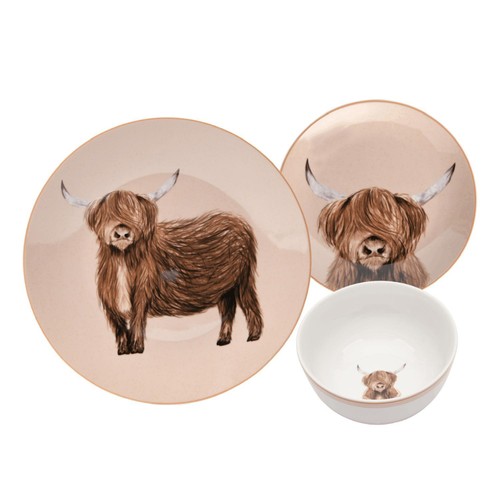 Cow Decal Dinner Set