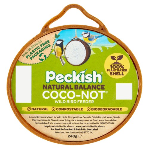 Peckish natural balance coco not willd bird feeder