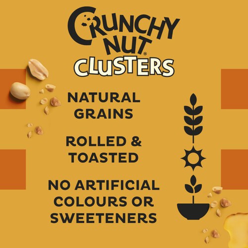 Kellogg's Crunchy Nut Honey & Nut Clusters Breakfast Cereal 