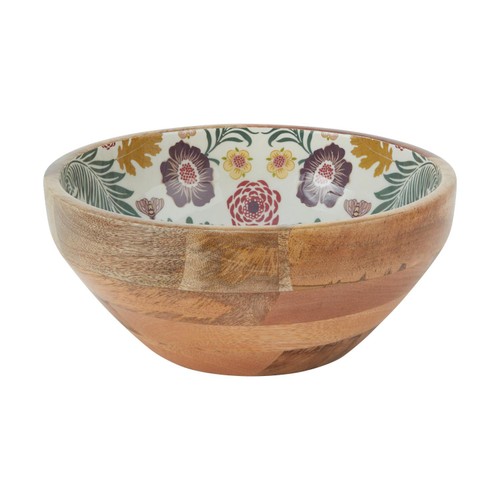Kingsbridge Kitchen Printed Mango Wood Bowl