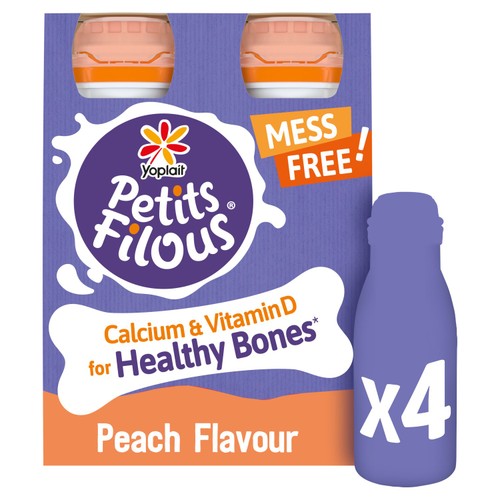 Petits Filous Peach Flavour Drinking Yogurt