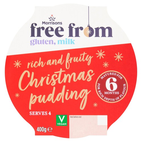 Morrisons Free From Rich Fruit Christmas Pudding 