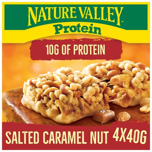 Nature Valley Protein Salted Caramel Nut Cereal Bars 4 x 40g