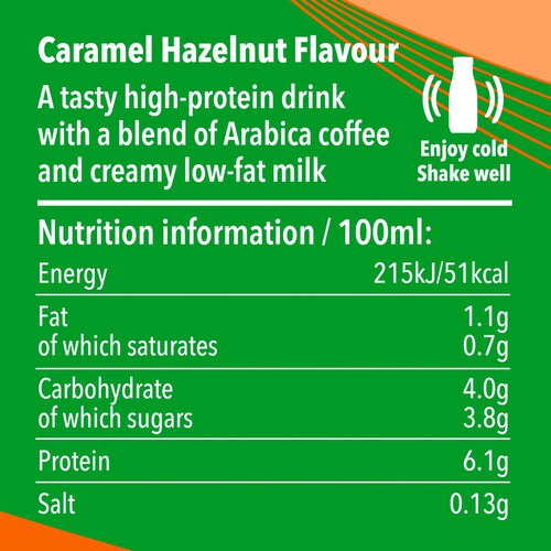 Starbucks Protein Drink With Coffee Caramel Hazelnut Flavour