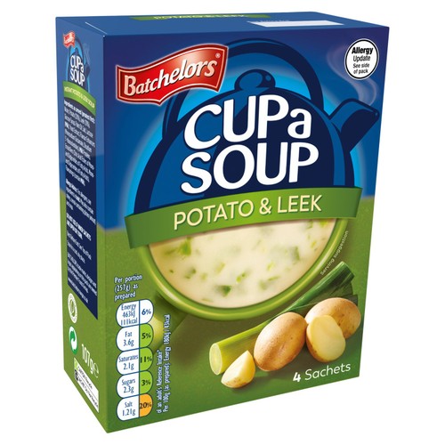 Batchelors Cup a Soup Potato & Leek 4 Sachets