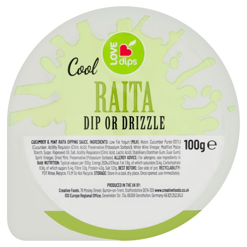 Love Dips Cool Raita Dip or Drizzle